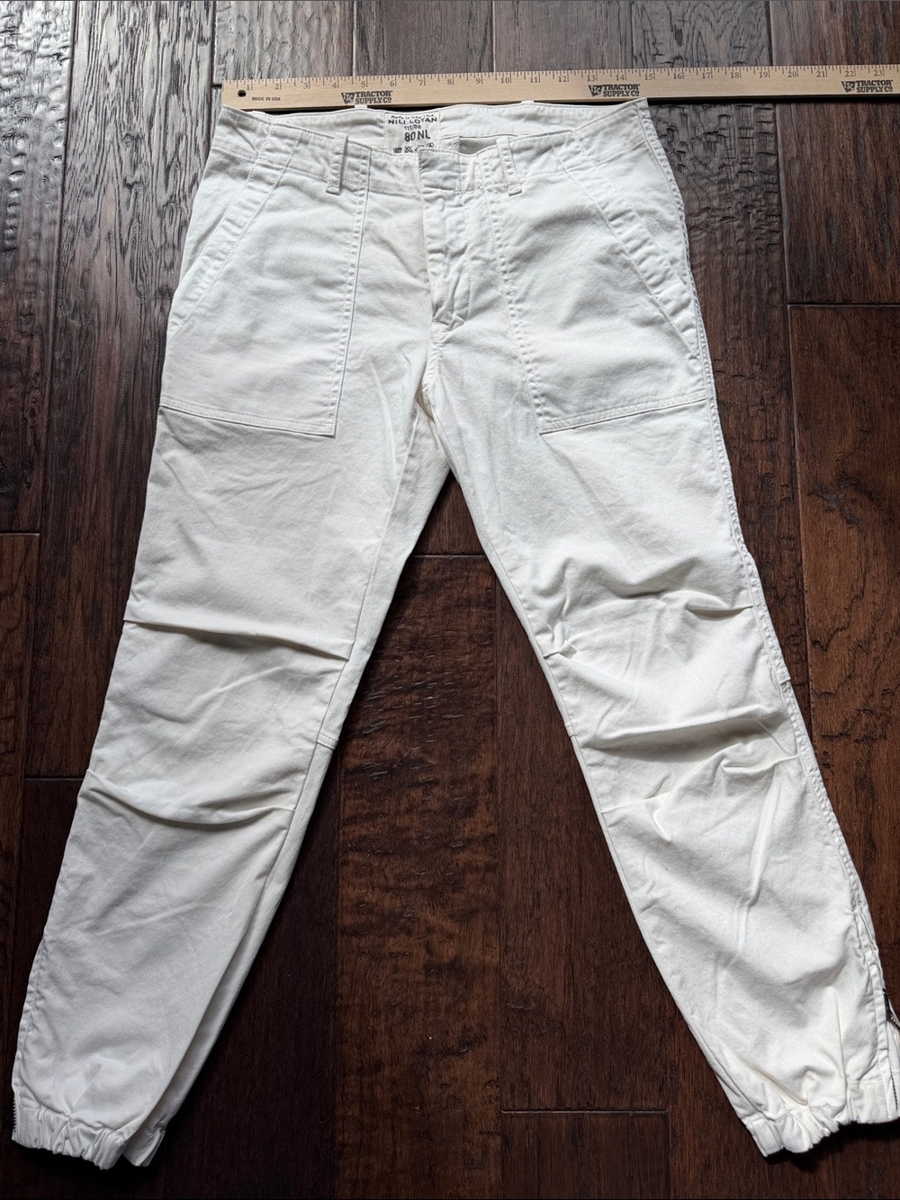 Nili Lotan sz 2 off white crop cotton pants